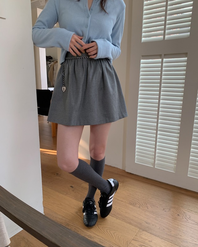 (予約)ezediary / Wool Shirring Skirt / 2color