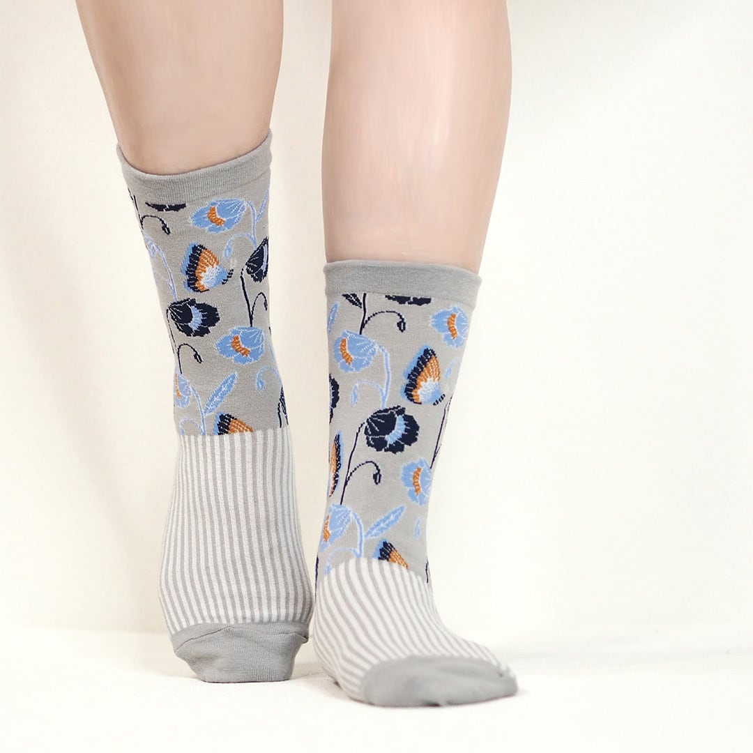 ハイゲージ クルー丈 ソックス 2026SS 1185 andeotte アンデオッテ