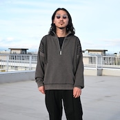 YASHIKI(ヤシキ)着回し抜群ハーフジップニット、普通に良いスラックスstyle2