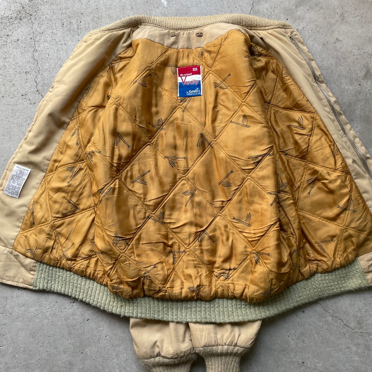 70〜80年代 USA製 Varsity by Catalina ダービージャケット カップ 