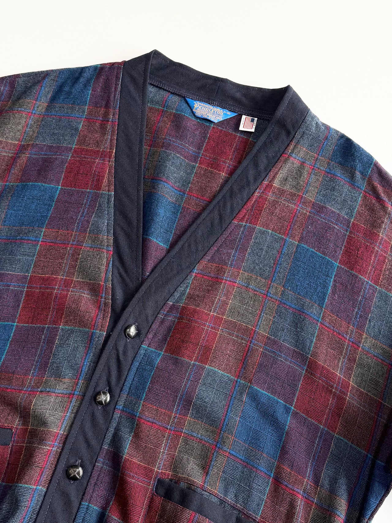 70s PENDLETON WOOL "CARDIGAN" MADE IN USA Size XL