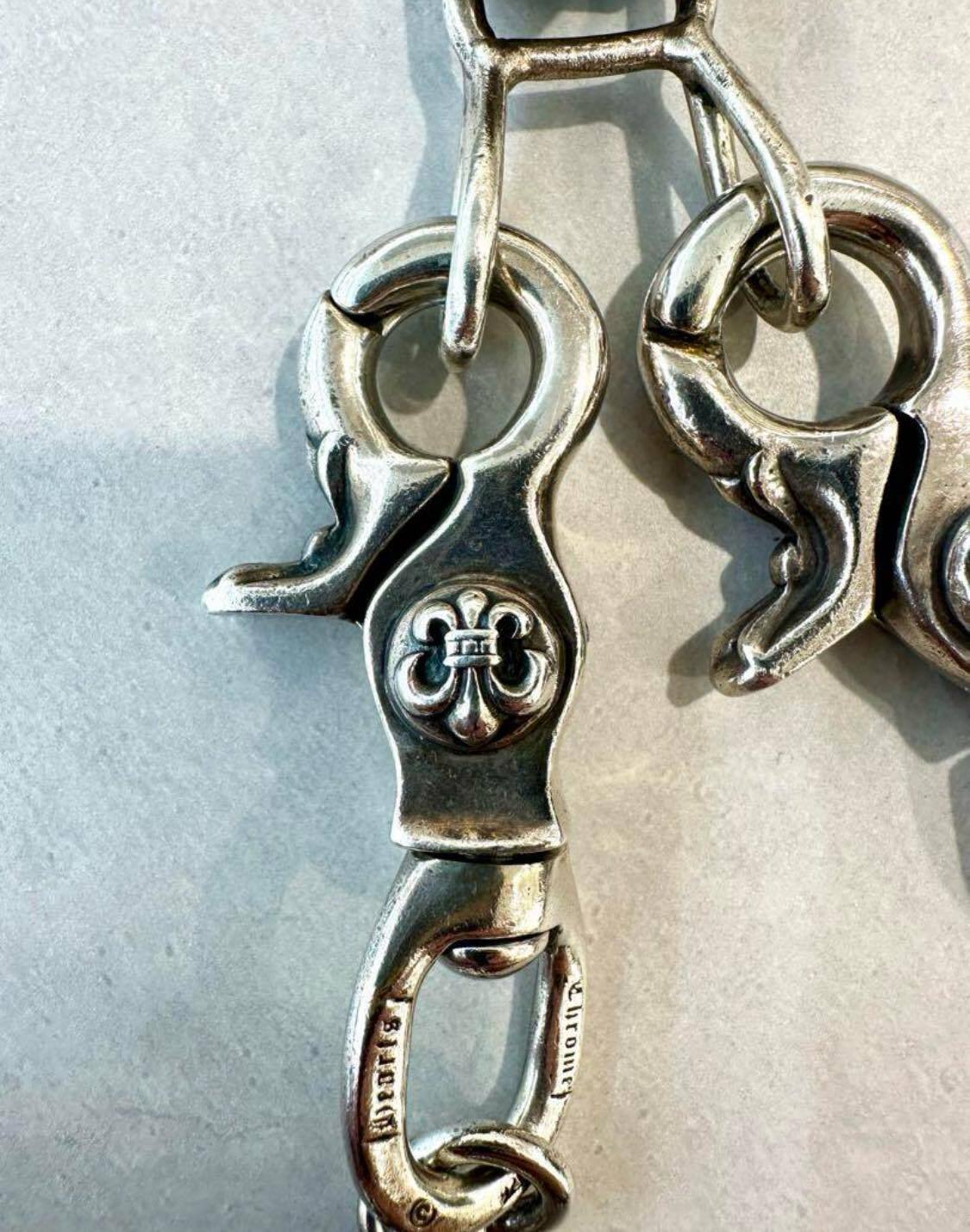 クロムハーツ BSフレア ウォレットチェーン ロング 2クリップ Chrome Hearts - CHROME HEARTS クロムハーツ HRTBSF LONG-S 2クリップ
