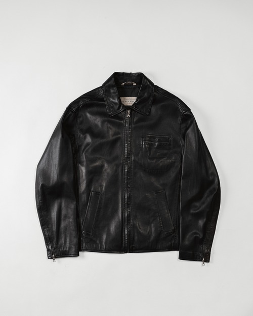 [80's] "SERAPHIN" Lamb Leather Zip Jacket (Made in France)