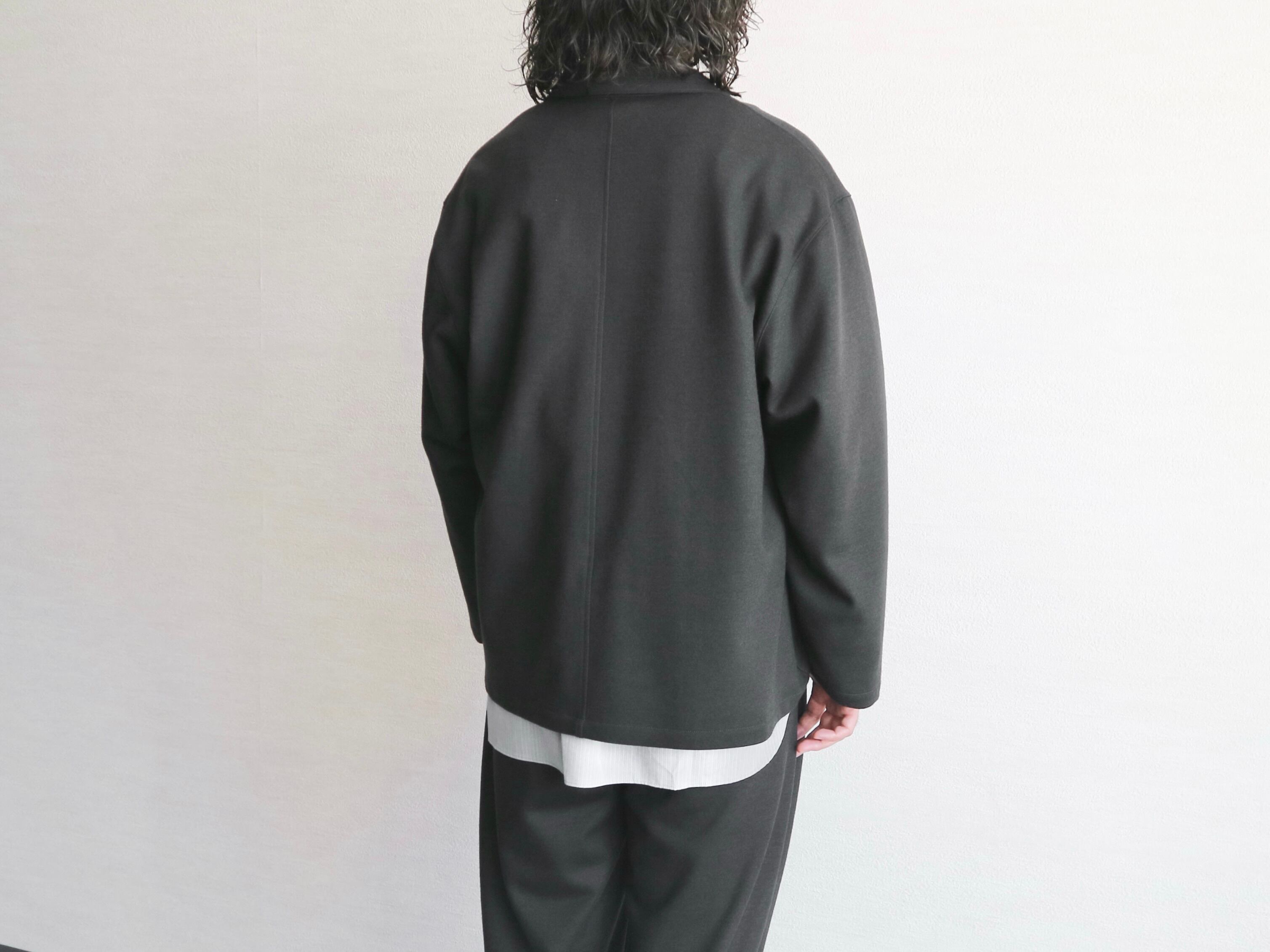 STILL BY HAND スティルバイハンド】WOOL JERSEY SEMI DOUBLE JACKET
