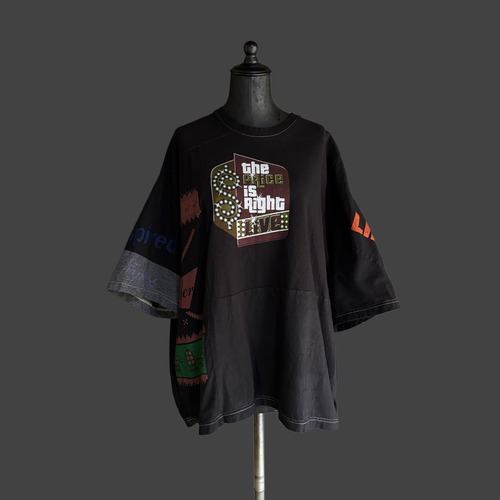 REBUILD PRINT FRAGMENT TEE - BLACK