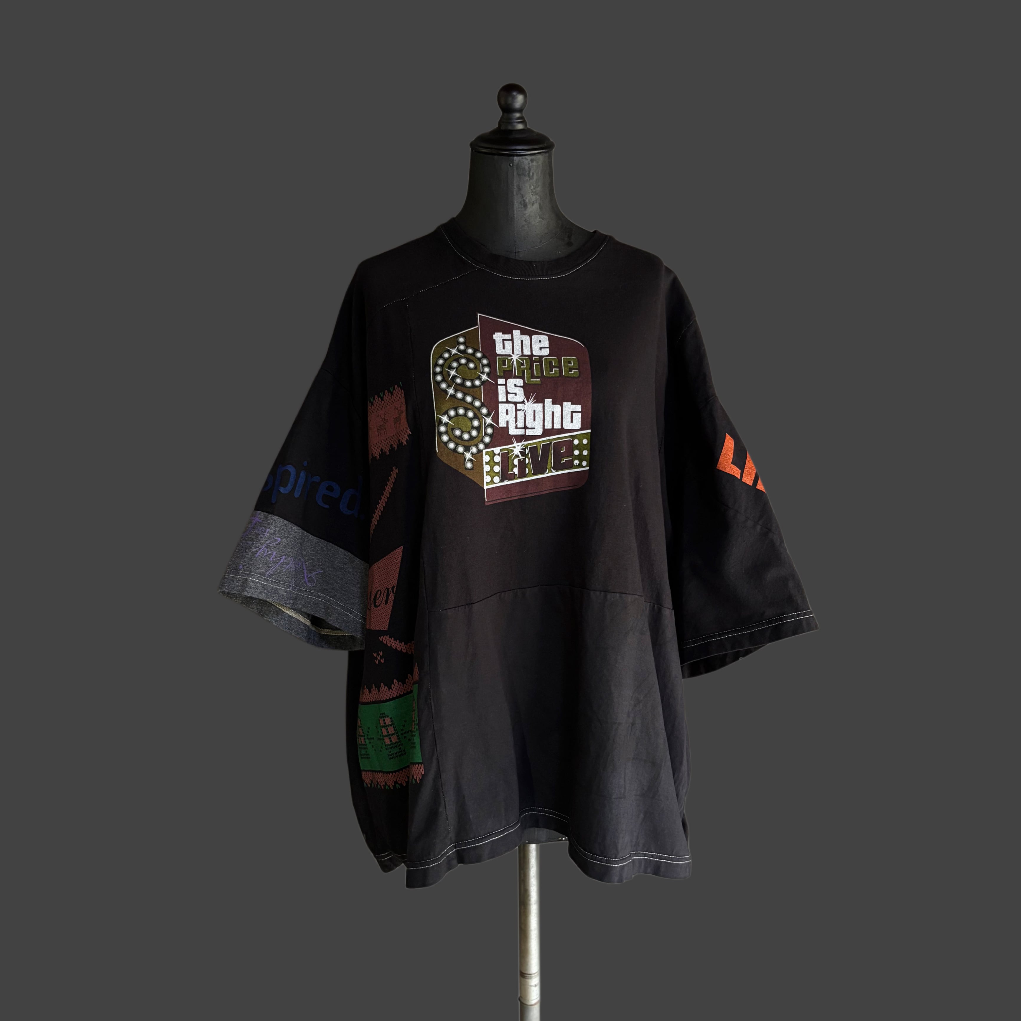 REBUILD PRINT FRAGMENT TEE - BLACK