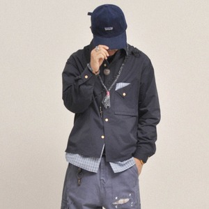 “BUBBLE PRINT” ワークシャツジャケットA2059