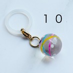 【金具ゴールド】まんまる、つやつや、ふたつとない。実物をお届け！レジンヨーヨーチャームャーム✨数量限定