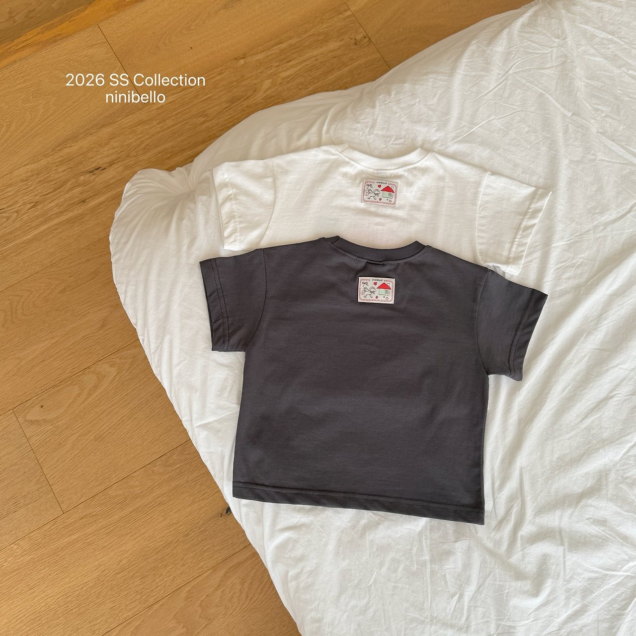 [ninibello] Sweet Home Short sleeve T-shirt +fee2 / [니니벨로] 스윗홈반팔티
