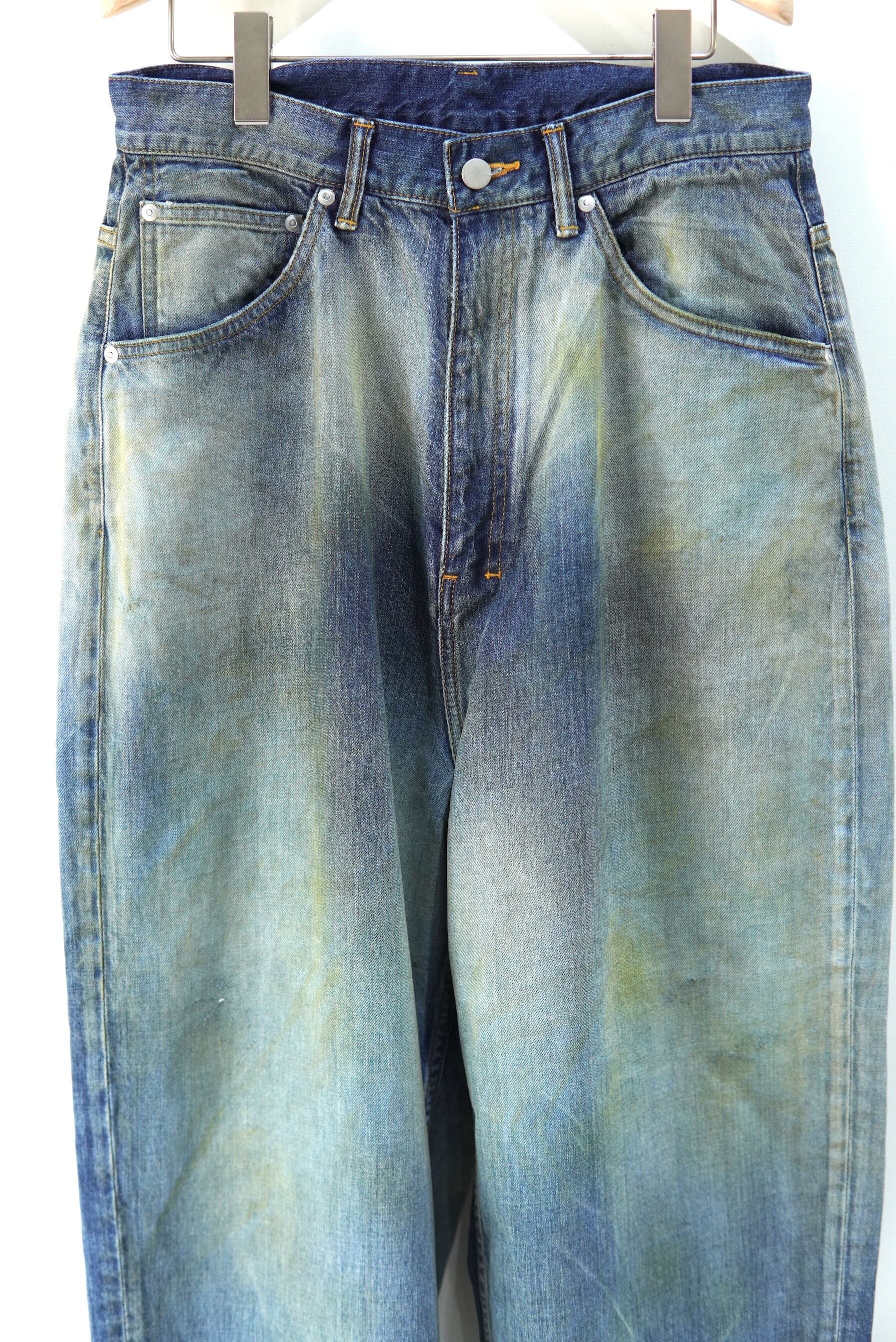ANCELLM / MIX COLOR WIDE DENIM PANTS / ANC-PT38 | POETRY