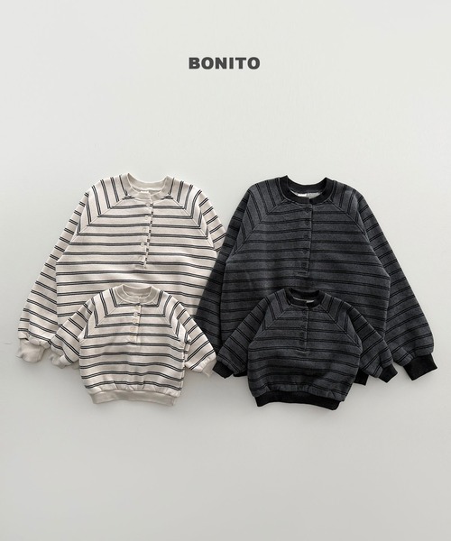 BONITO［取寄］adult / stripe henry neck mtm 26winter