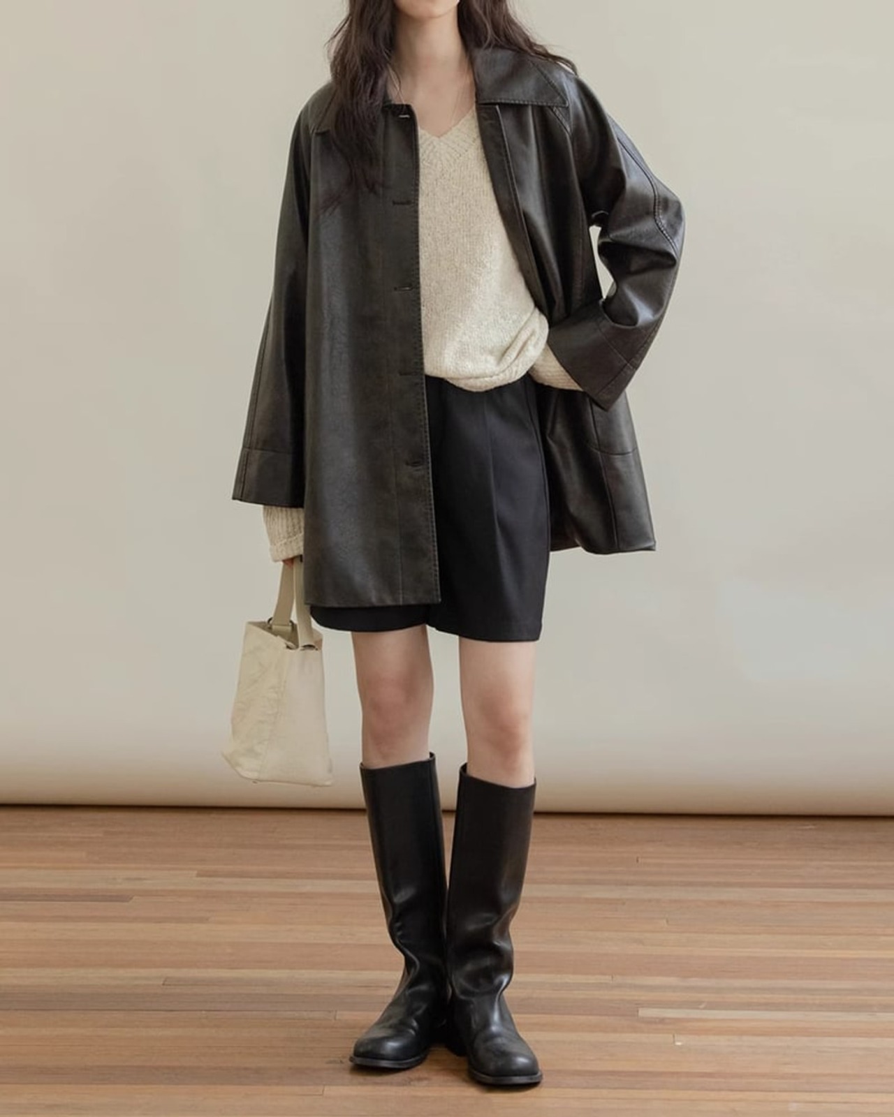 Fake leather jacket　T20169