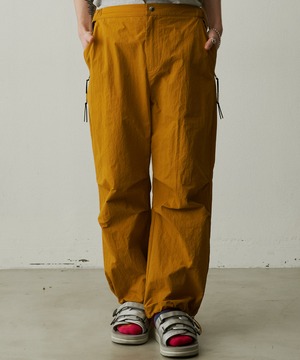 UNSELDs nylon wide pants  yellow