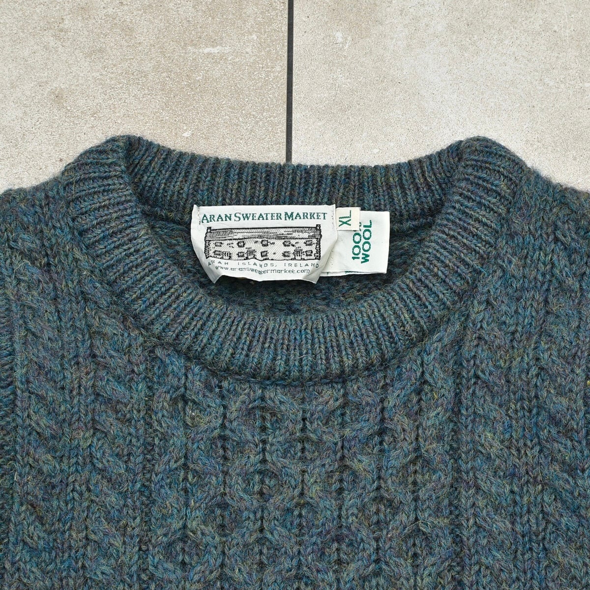 Rare color ARAN SWEATER MARKET fisherman | 古着屋 grin days memory ...