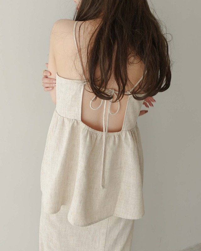 AM420509 summer  jacquard camisole tops【残り5点】