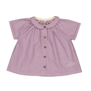 LOIR/Baby - SHIRT CEZANNE - BURGUNDY STRIPES