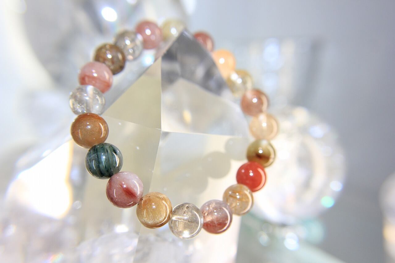 開運！福禄寿ルチルクォーツブレスレット☀️10ミリ玉 | loversstone