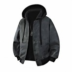 Zip-Up Hooded Short Jacket ◇3color H0873