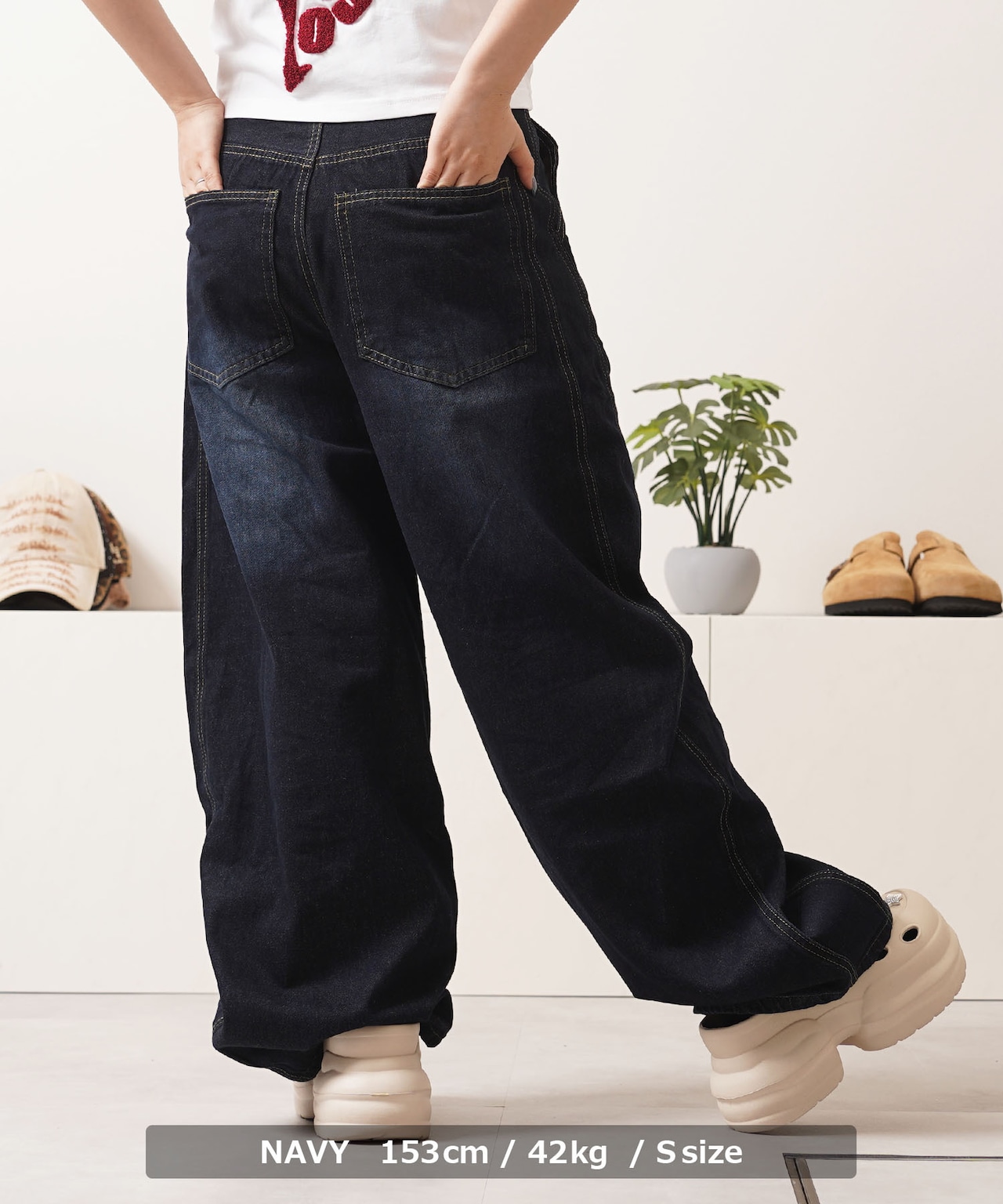 ◆ワンウォッシュ バレルレッグ ジーンズ◆gt-514052