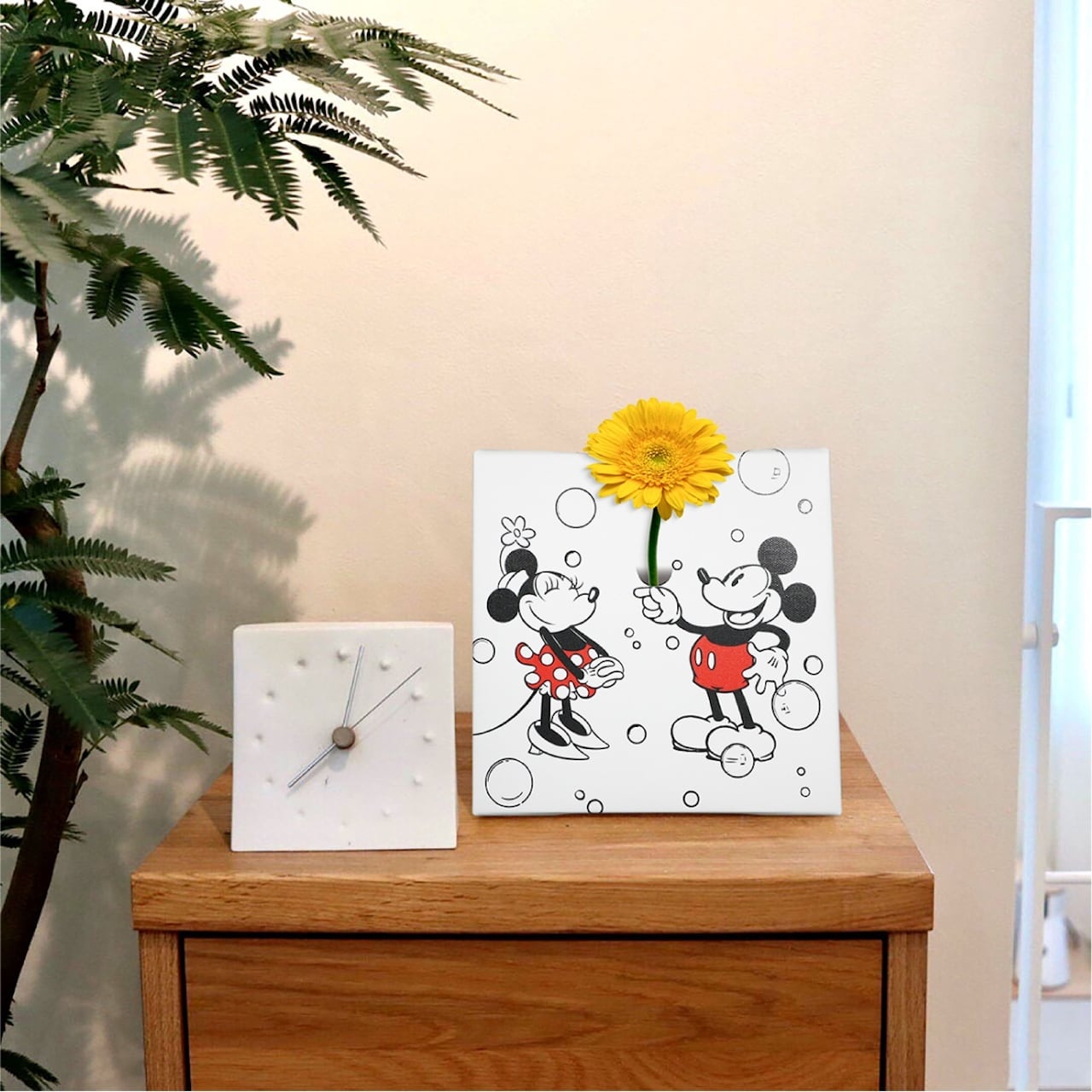 ディズニー アートパネル ミッキー ミニー 一輪挿し IKE-DSNY-2410-15