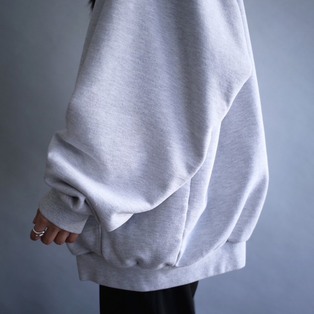 "Carhartt" full-zip over size grey sweat parka