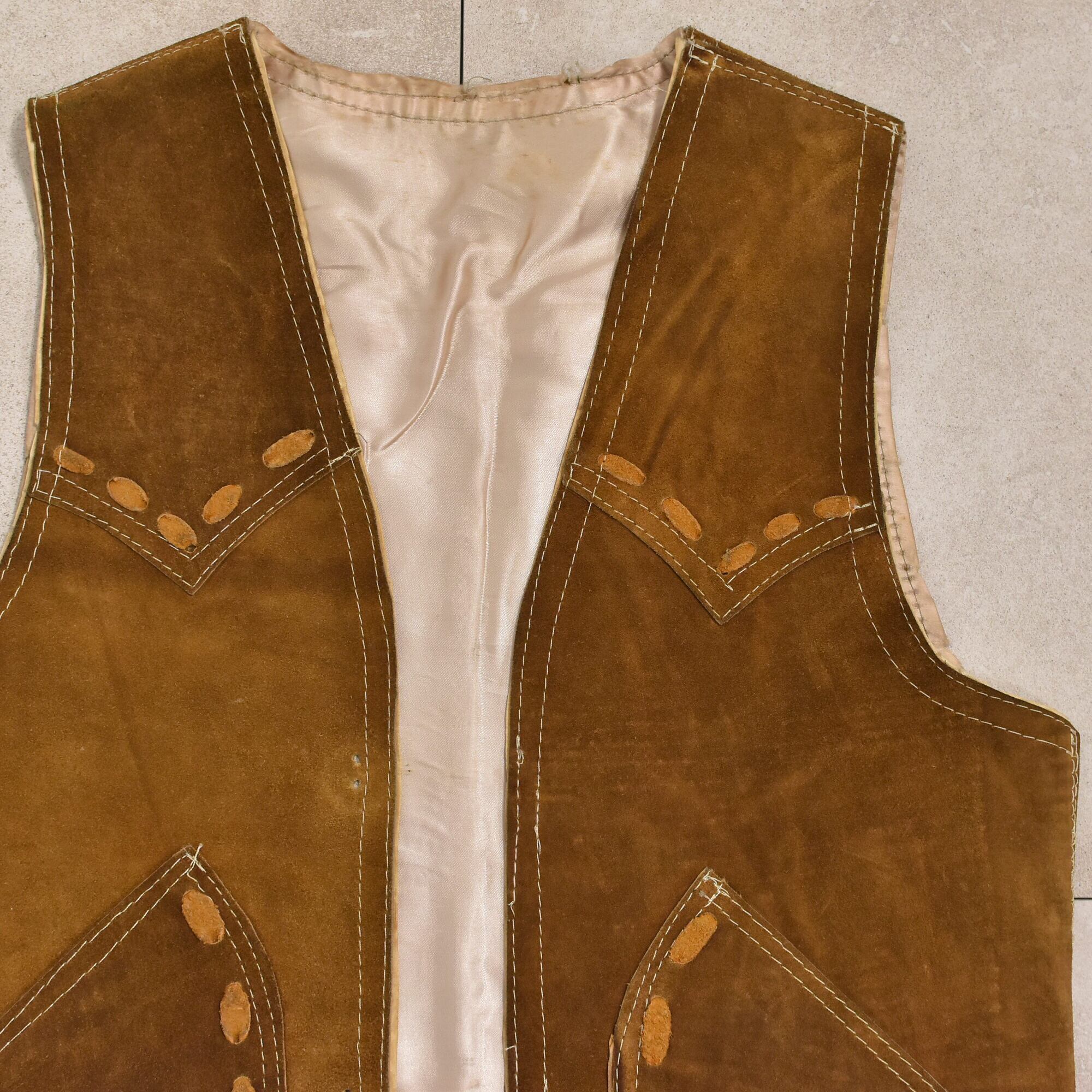 【Vintage】60‘s Leather craft vest レザーベスト