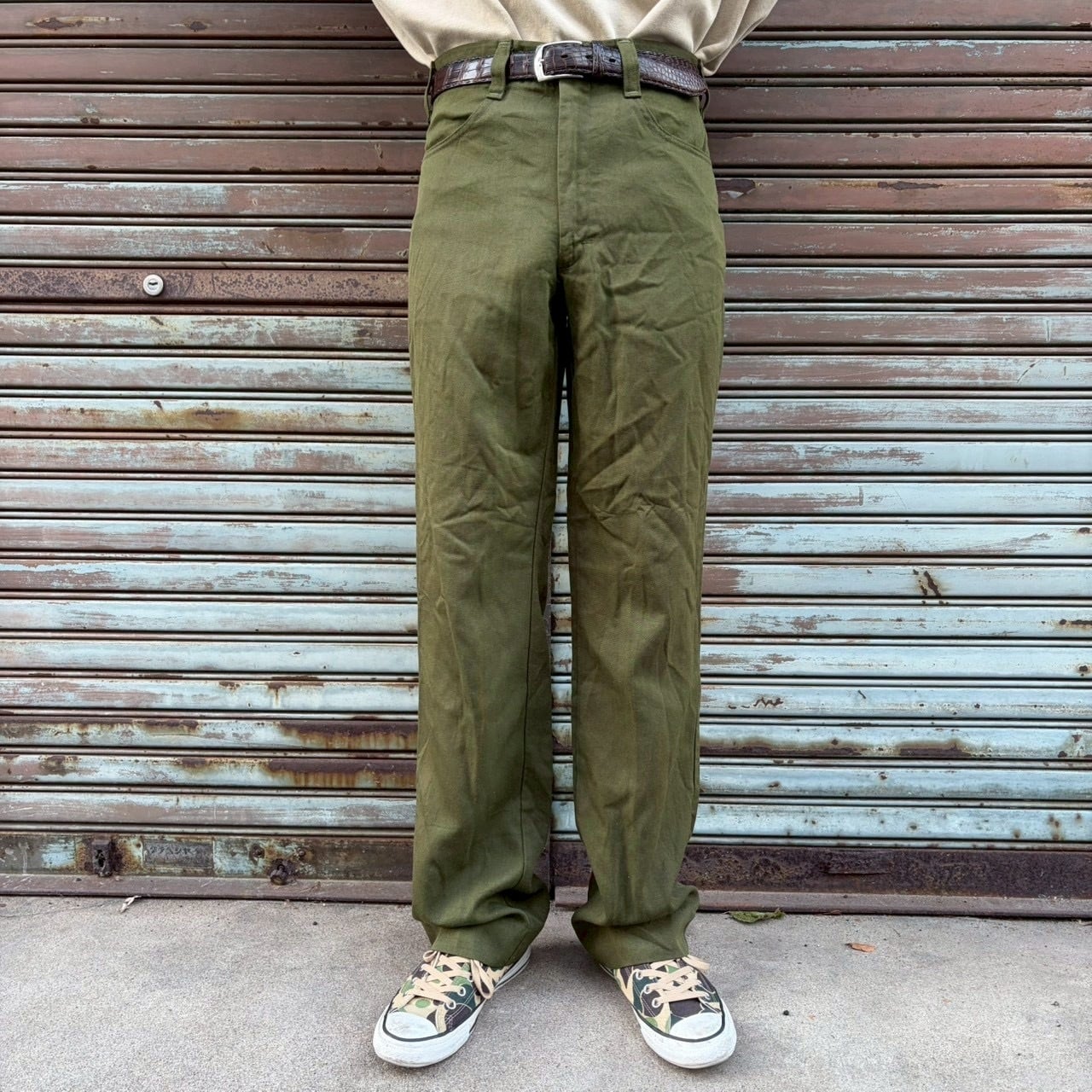 80s US Army 米軍 難燃性アラミドジーンズ ワークパンツ 官給品 W32