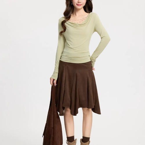 ドレープネックコンパクトカットソー ・74946