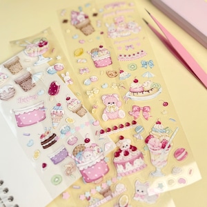 新作予約☆CHO724｜Cherish365【Sweety Gelatoland】型抜き 水晶インク 白インク PETテープ