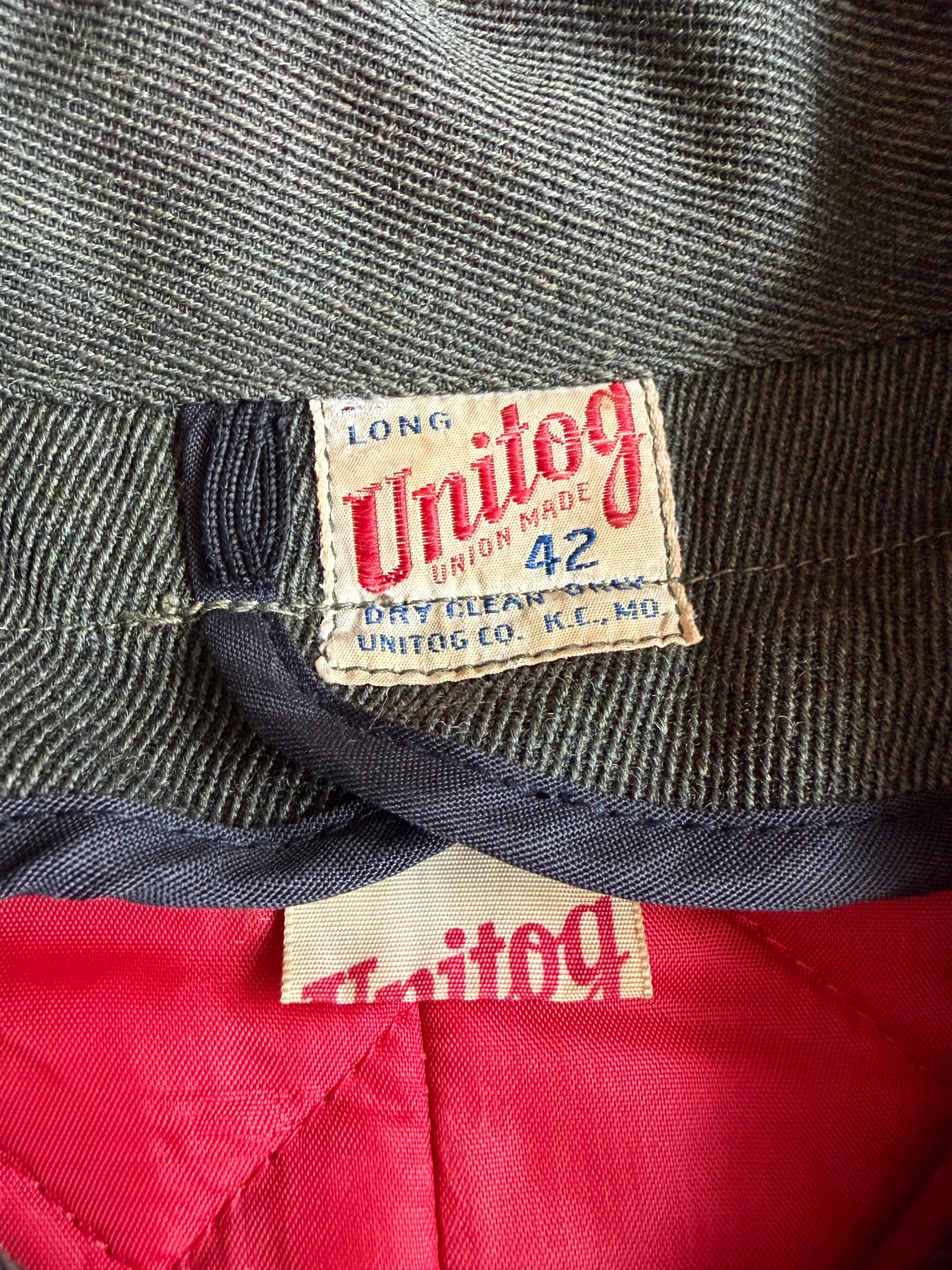 60s Unitog ウィップコード ライナー 完品 ワークジャケット 42