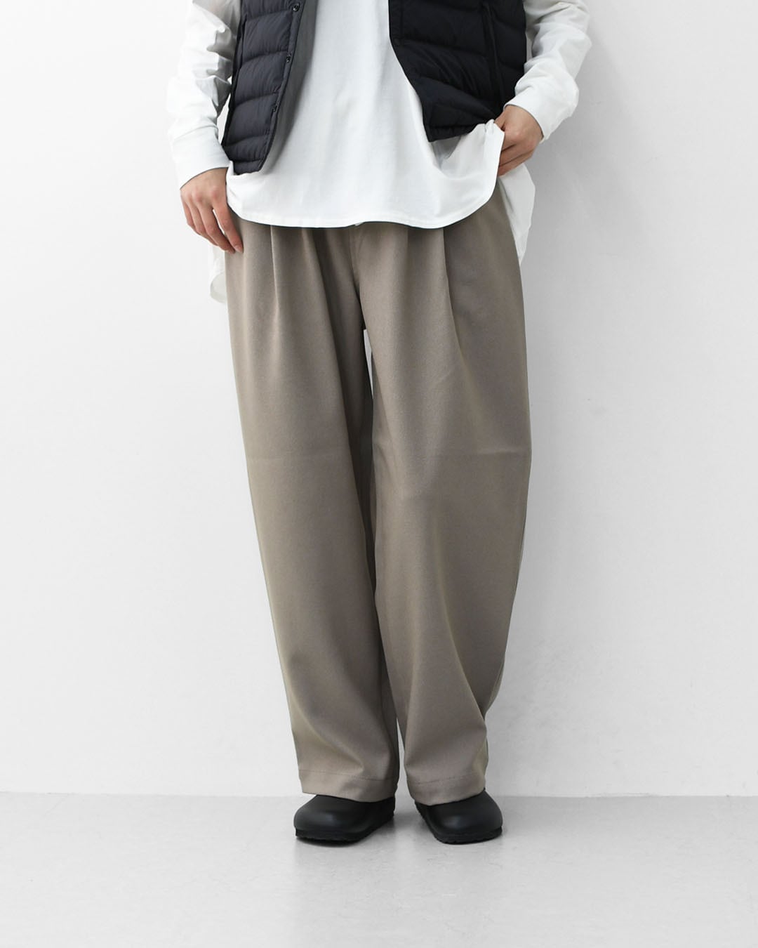 DANTON [ダントン] W TUCK PANTS [DT-E0274FLP] タックパンツ