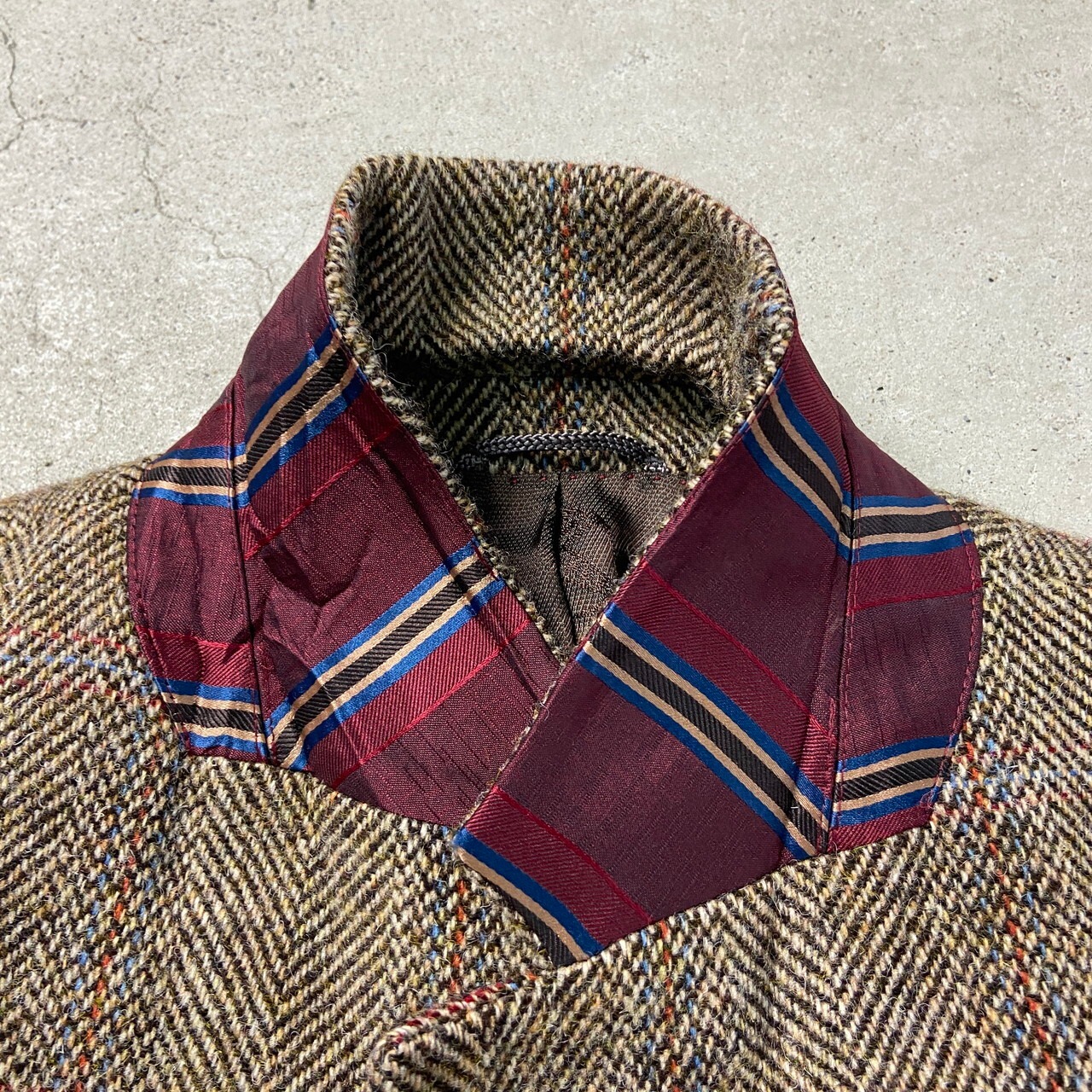 00年代 HARRIS TWEED ハリスツイード ウールテーラードジャケット 