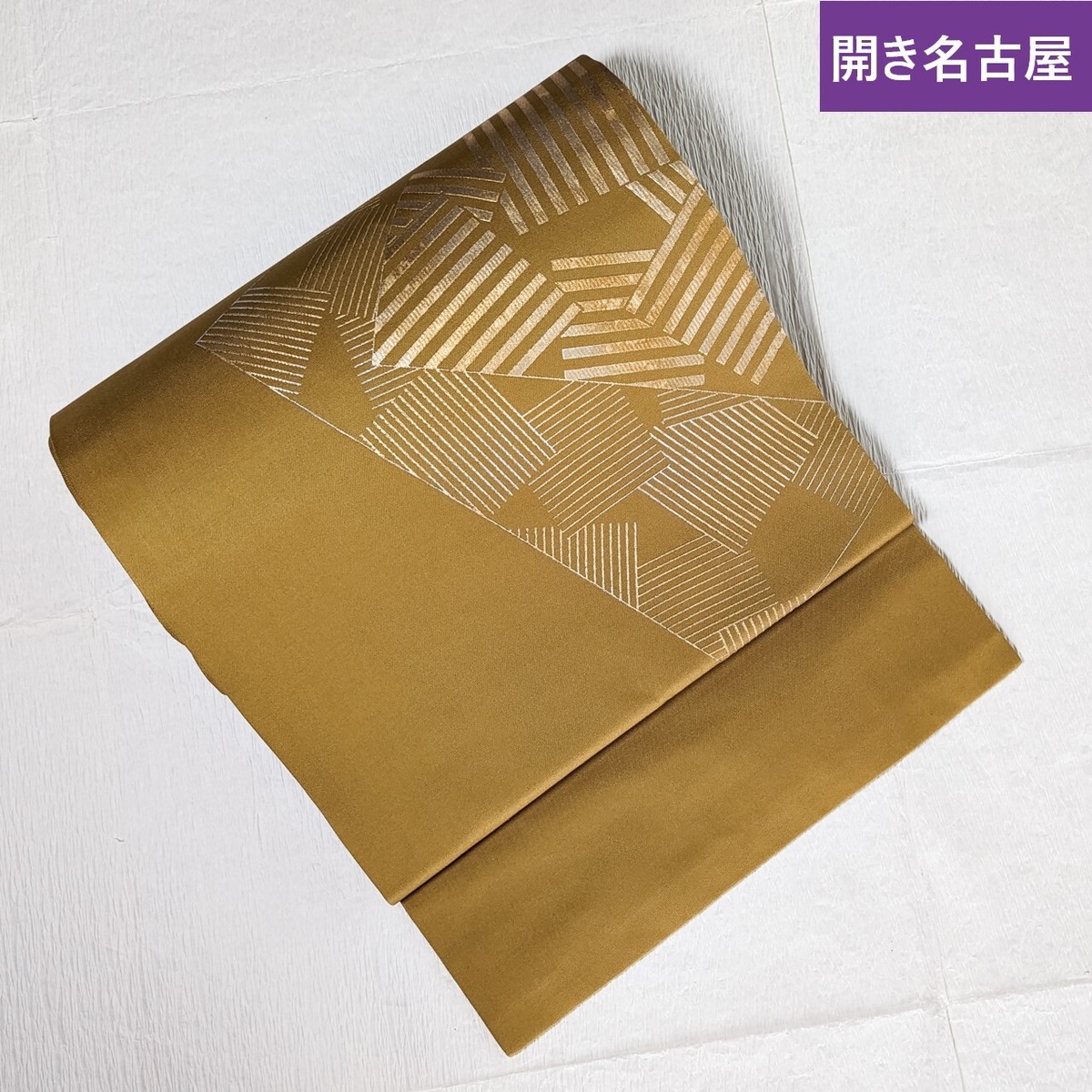 作家物名古屋帯（夏帯）とっくり柄 （【お太鼓柄】作家物 9寸開き 