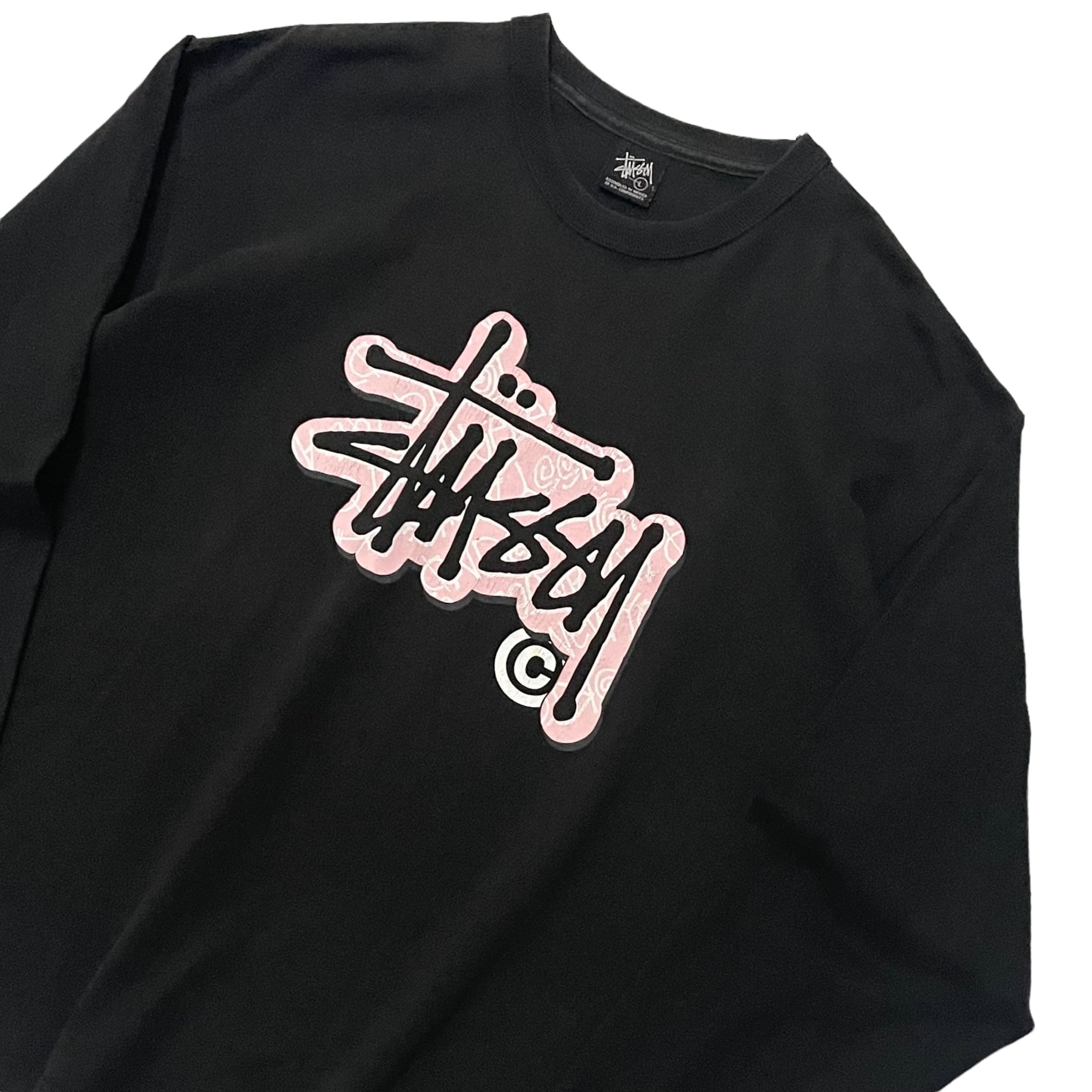 トップスstussy ステューシー ロンt プリント