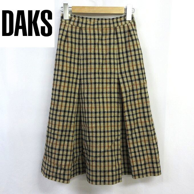 □DAKS ダックス スカート ウールスカート チェック柄 サイズ60-88 ...