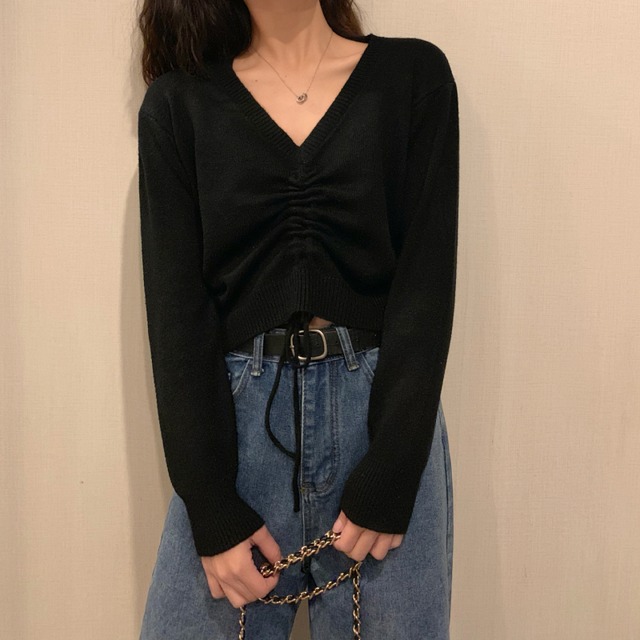 Vネック ニット セーター 春 秋 コーデ へそ出し 可愛い ショート丈 お出かけ 韓国ファッション 女子会 デートホワイト ブラック グリーン 3色展開 Smarly 0267 Smarly Vネック ニット セーター 春 秋 コーデ へそ出し 可愛い ショート丈 お出かけ 韓国ファッション 女子会 デートホワイト ブラック グリーン 3色展開 Smarly 0267 Smarly