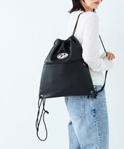 GYDA : FAKE LEATHER KNAP SACK GY-B485