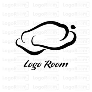 No764 筆文字で描いたような雲のロゴ【黒、単色、雲、筆文字、シンプル、和風、伝統、文化、日本、和食、飲食、ショップ、販売、フード】