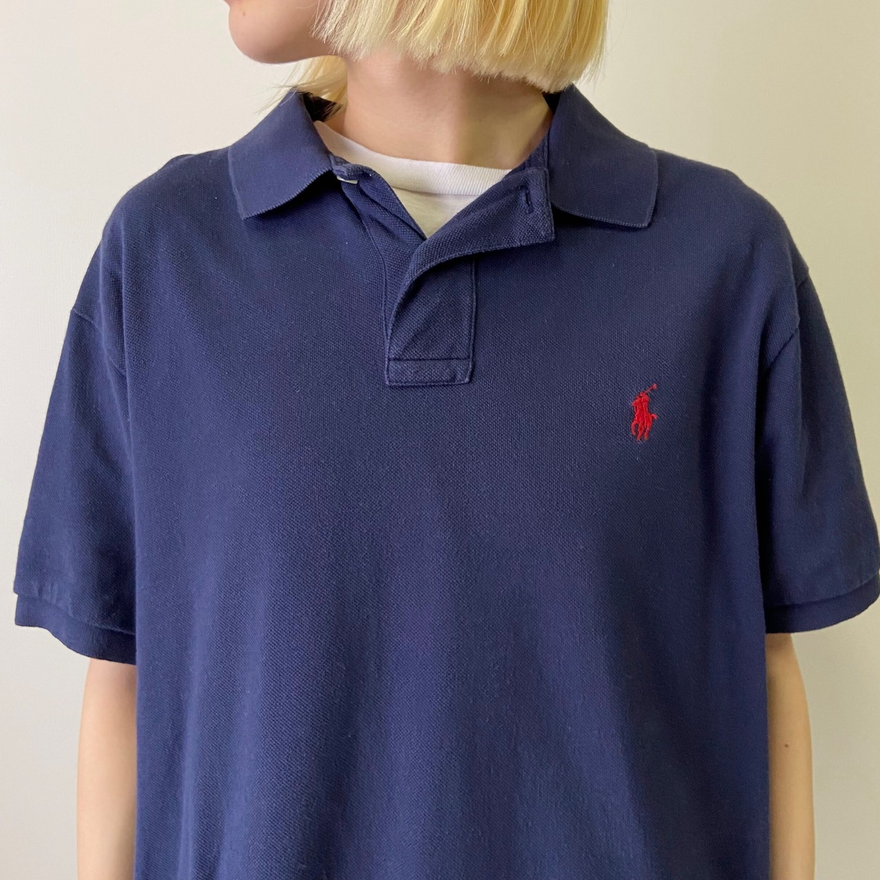 Polo Ralph Lauren ポロラルフローレン 鹿の子 ポロシャツ メンズL 