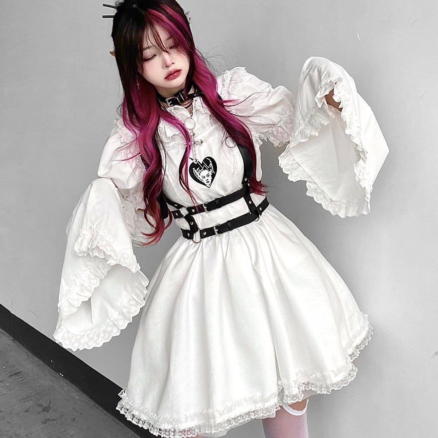 ゴスロリ通販 With U ファッション ブラウス 付け袖 アームカバー 姫袖