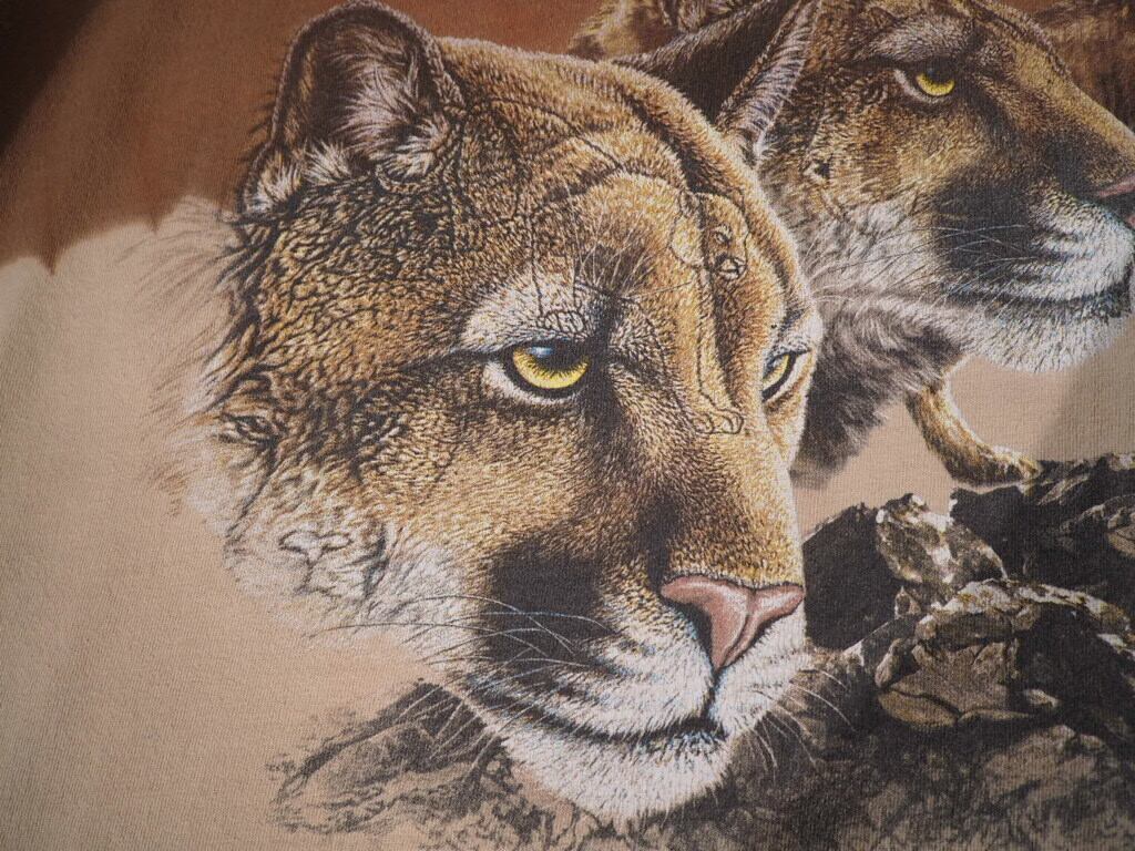 Find 10 Cougas piece trompe l'oeil dyeing loose Tee