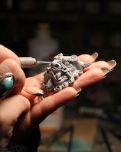 獅子狛犬 「吽」 NumberBolt /黒鉄