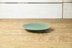 プレス・ド・フラワー  16.5cmプレート マットグリーン[日本製/美濃焼/洋食器]
