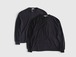 ULTERIOR”SUPER FINE WOOL COTTON CUT-OFF P/O (BORDER STRIPE )”