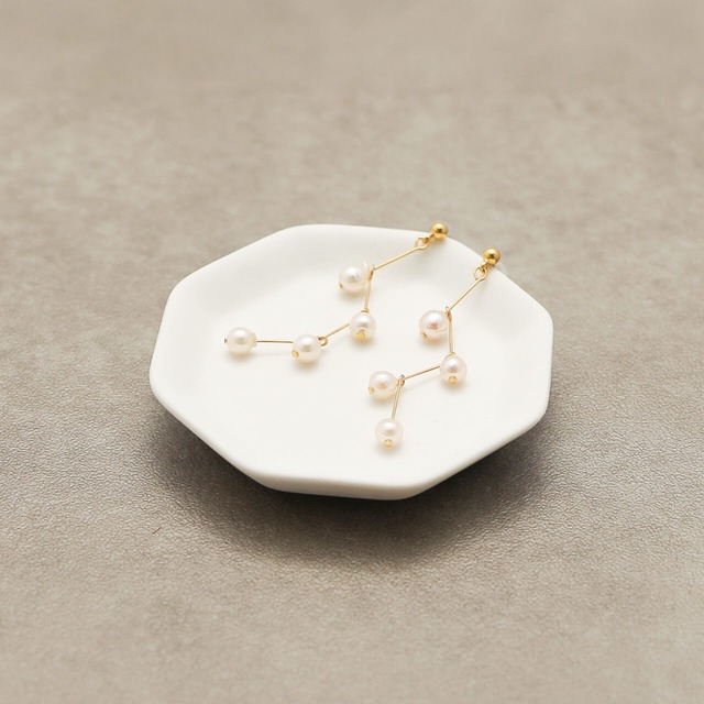 アコヤベビーパール オリジナルデザインピアス（sp-0036）