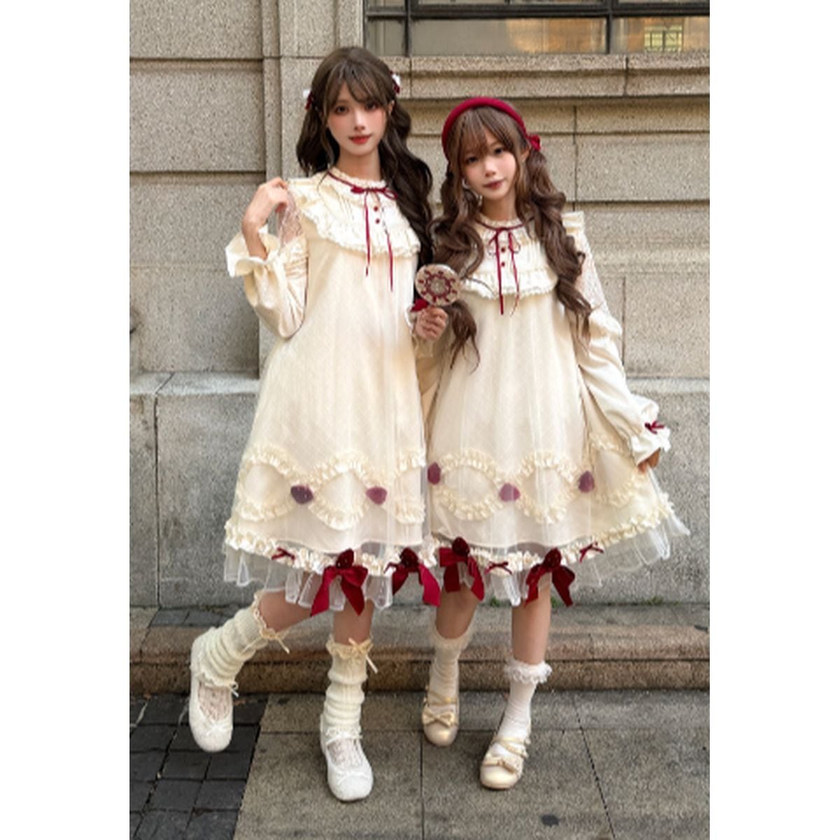 純白のショートケーキ・ティアードレースワンピース | Maiden's Rêve