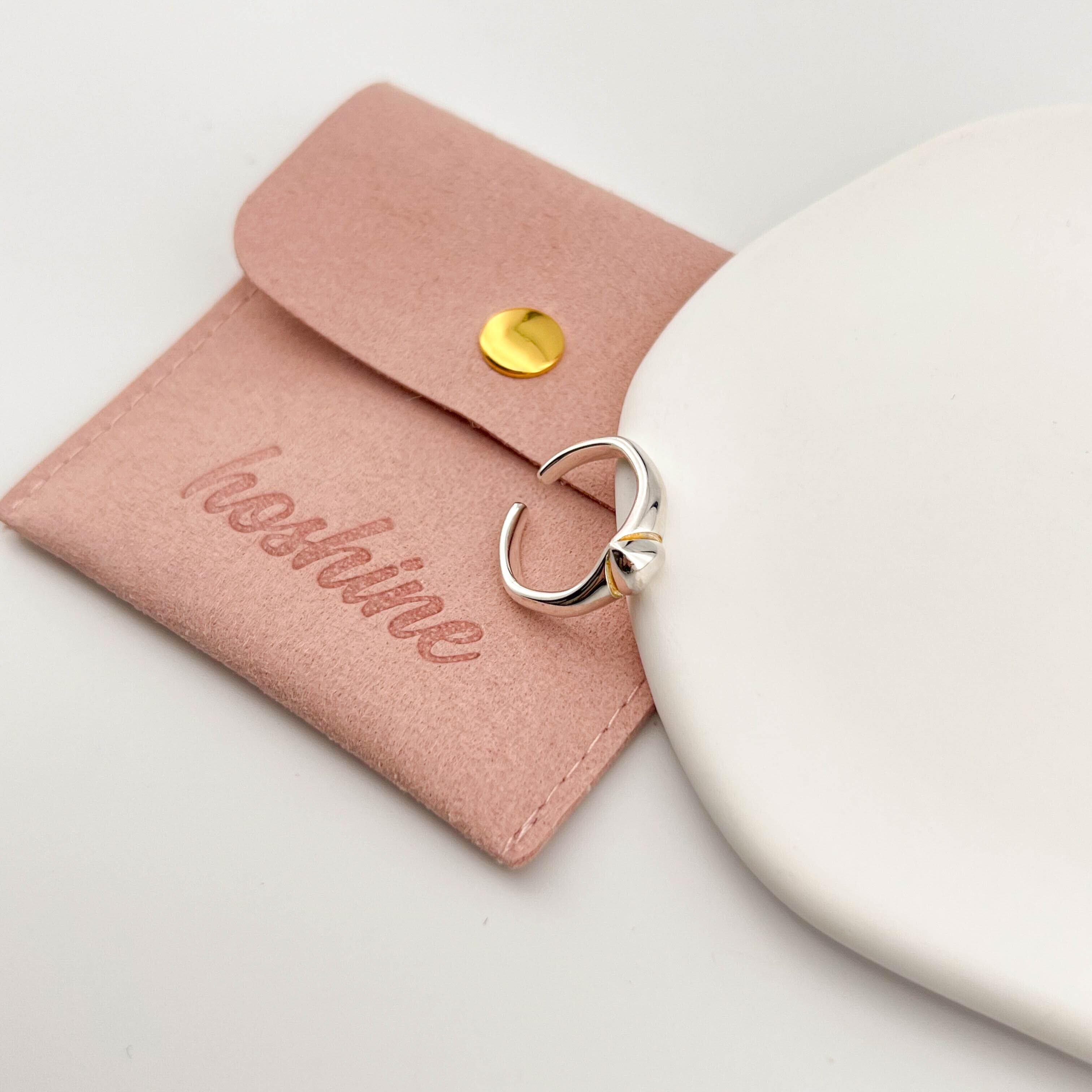 韓国インスタ風のシルバーS925純銀のハートリング