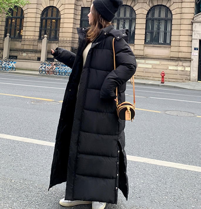 ロングコート レディース ブルゾン 裏ボア フード 厚手 アウター 冬 防寒 コート 防風 トレンチコート