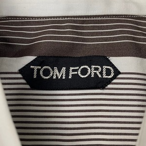 TOM FORD double cuffs stripe shirt