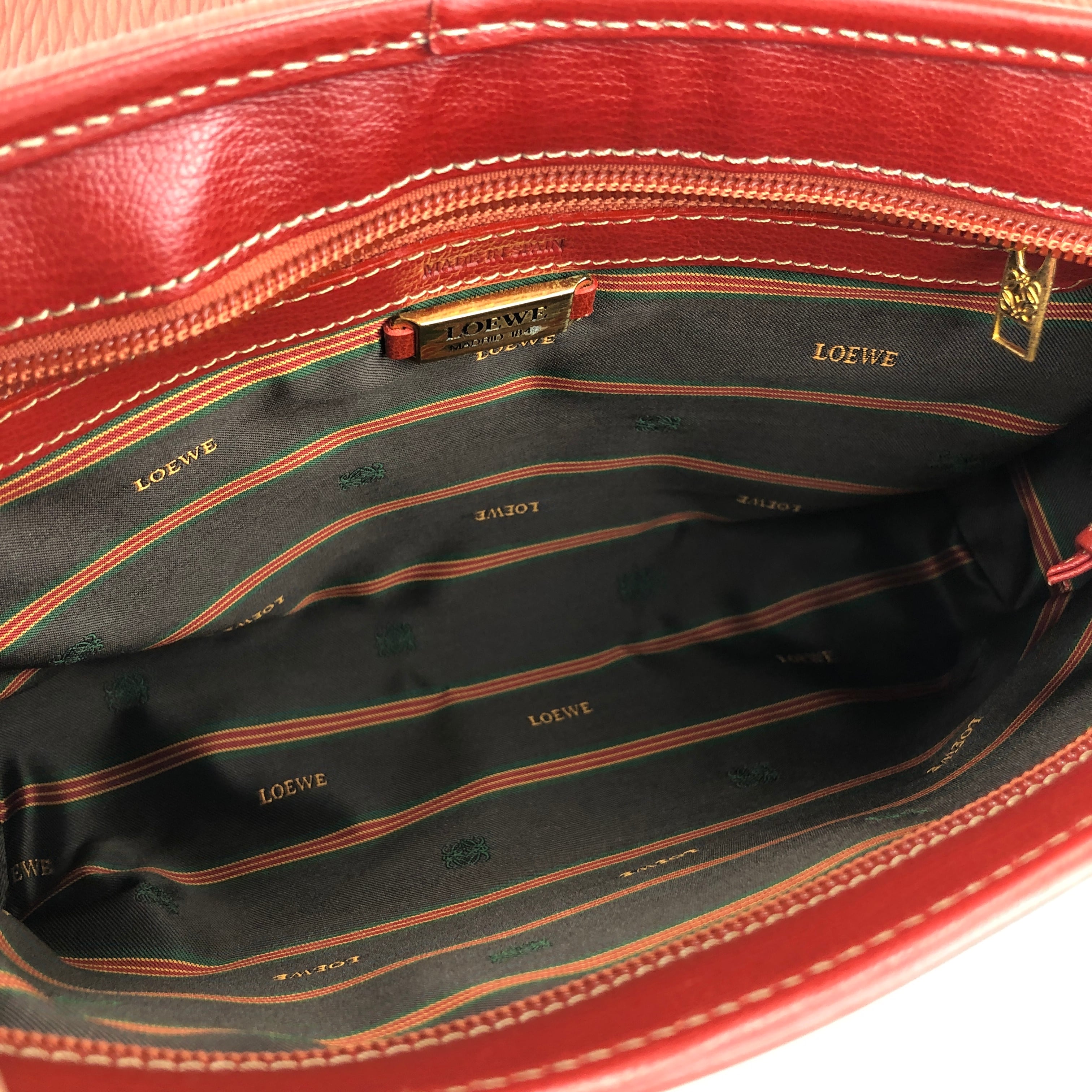 LOEWE ロエベ ベラスケス ツイストモチーフ スエード×レザー